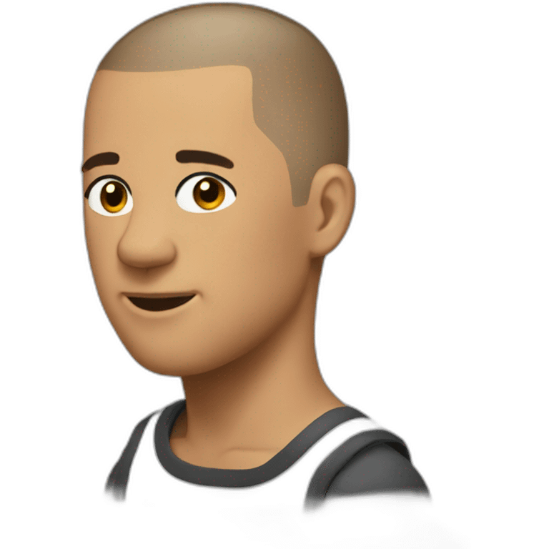 Big buzz cut emoji