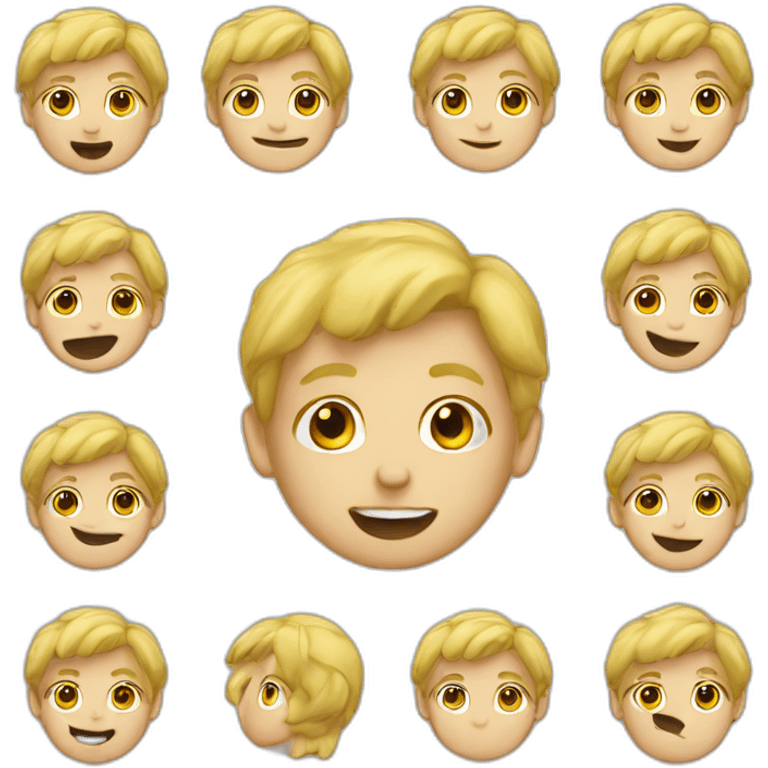 Garçon blond emoji