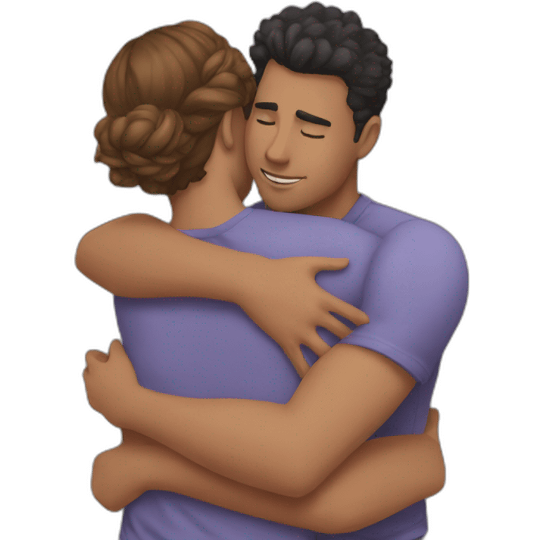 Boyfriend girlfriend hug  emoji