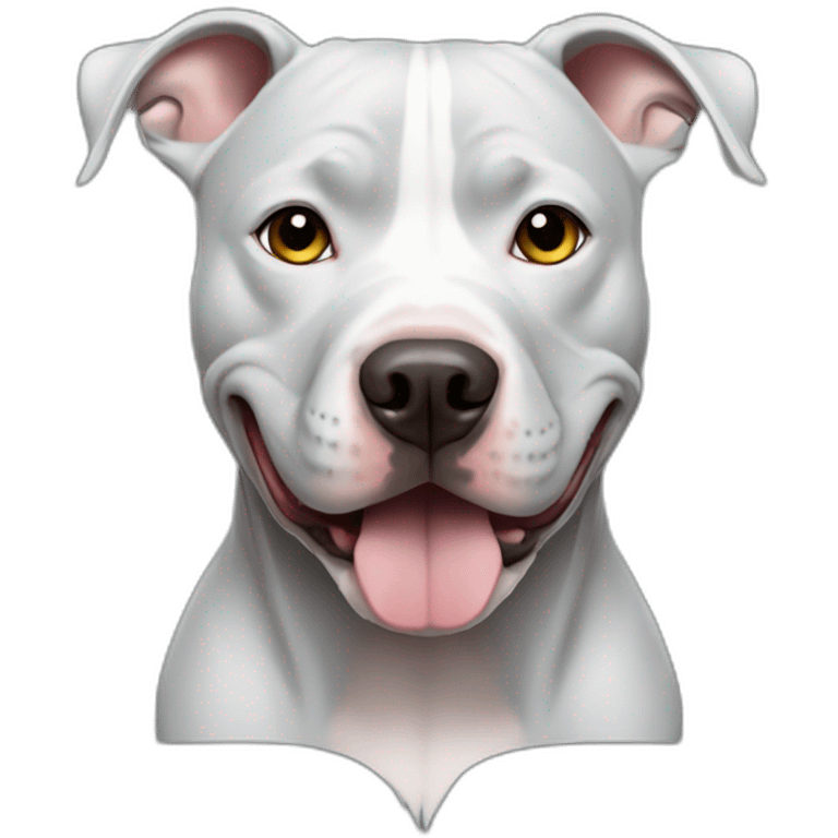 dog pitbull gray emoji