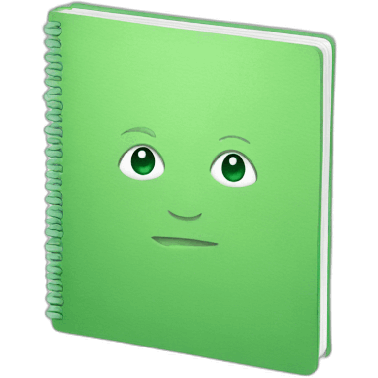 green notebook emoji