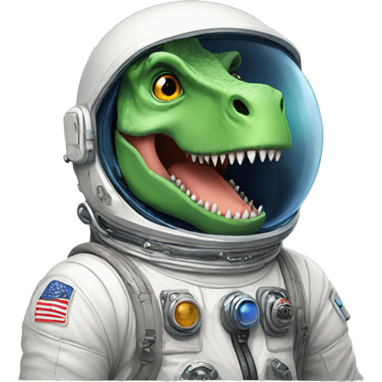 Dinosaur astronaut emoji