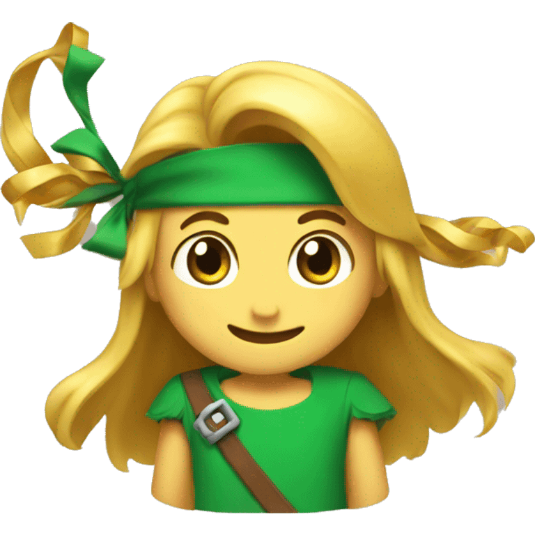 Happy with link bows emoji