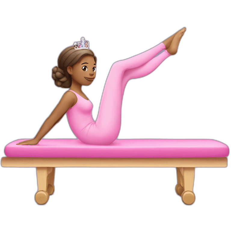 Pink Pilates princess emoji