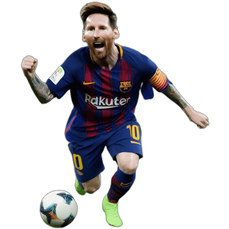 Messi celebrating emoji