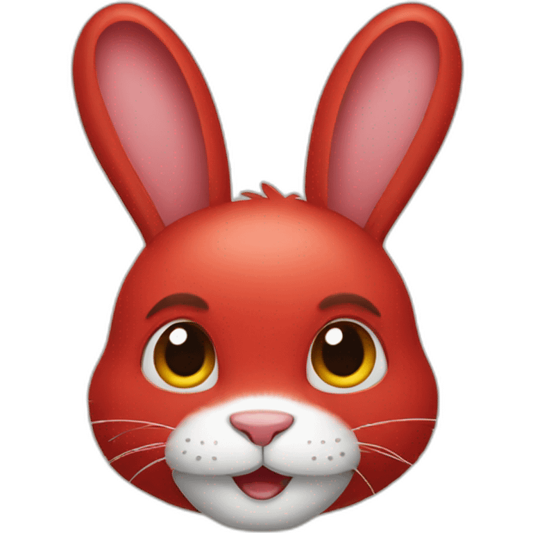 Red rabbit emoji