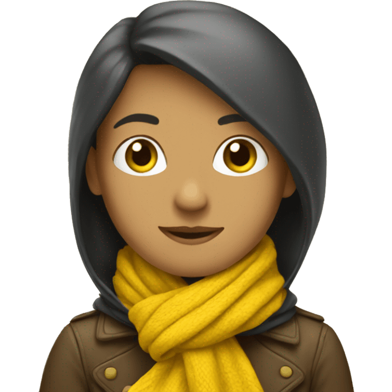 Yellow scarf  emoji