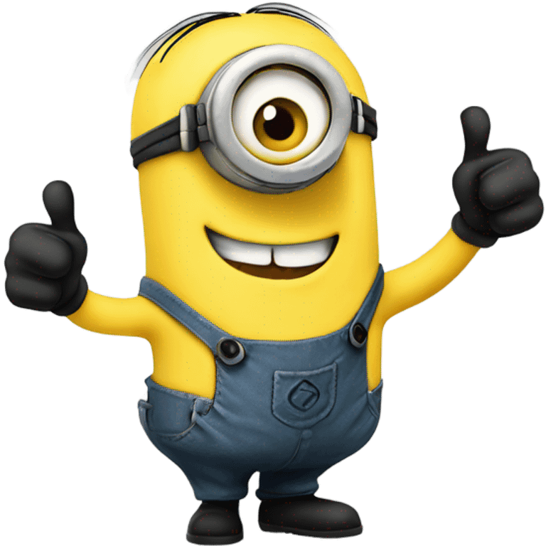 Minion doing a thumbs up emoji