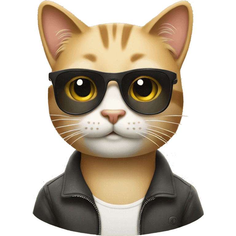 a cool cat  emoji