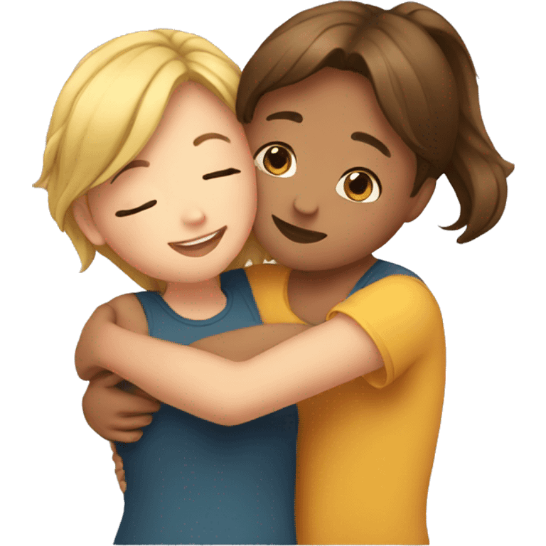 Girls hugging  emoji