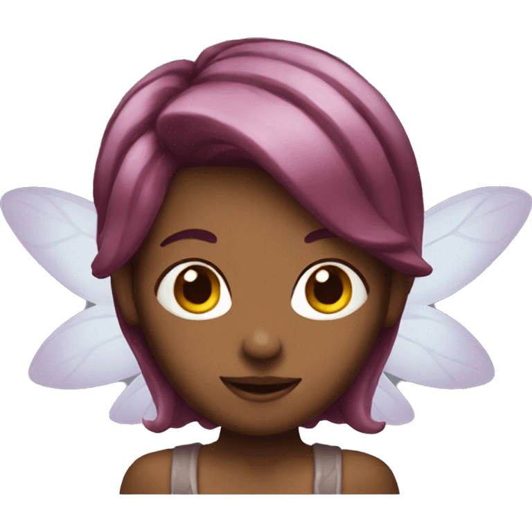 fairy with maroon hair emoji