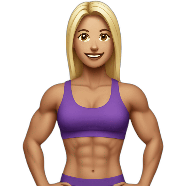 fitness model emoji