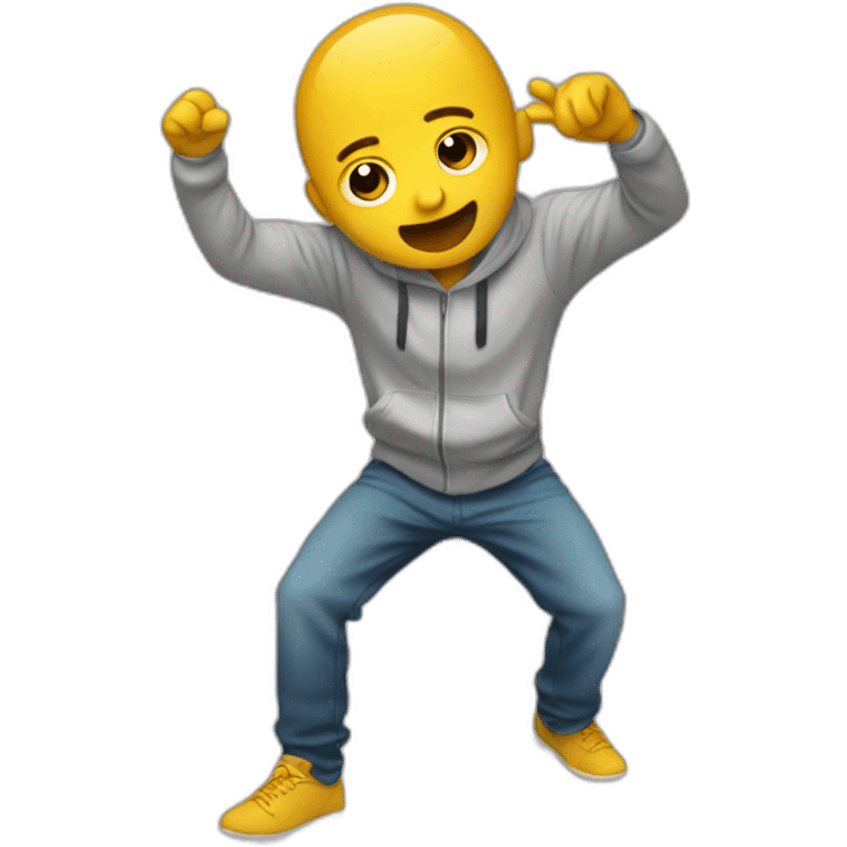 Emoji qui fait un dab emoji