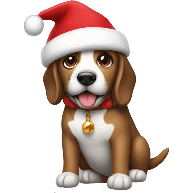 Perro navidad  emoji