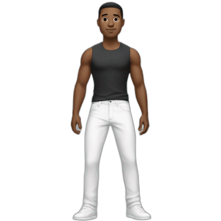 cool guy white pants emoji