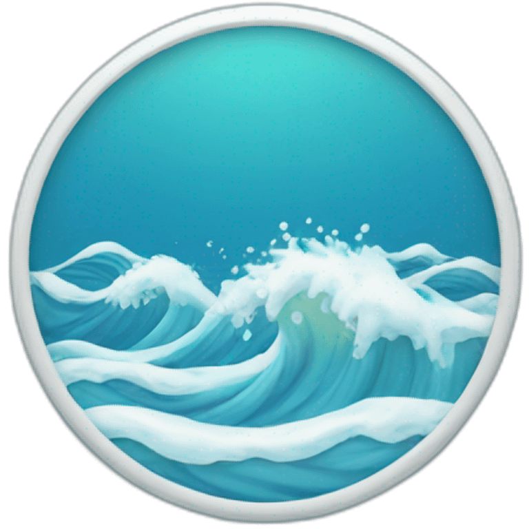 circular rotating  water waves emoji