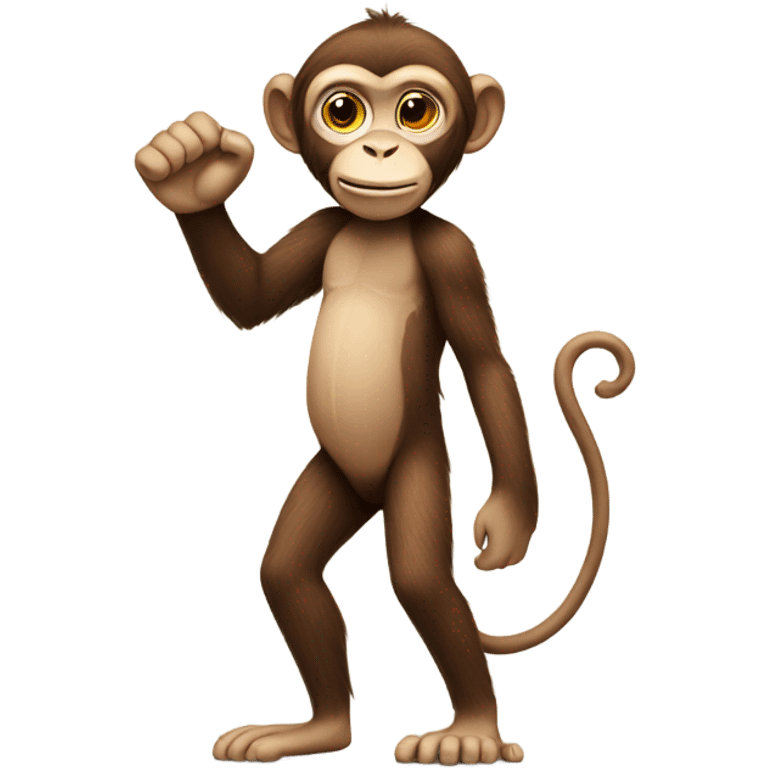 Monkey with one arm  emoji