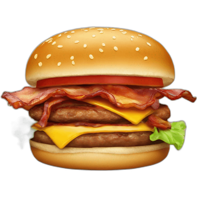 Barbecue bacon burger emoji