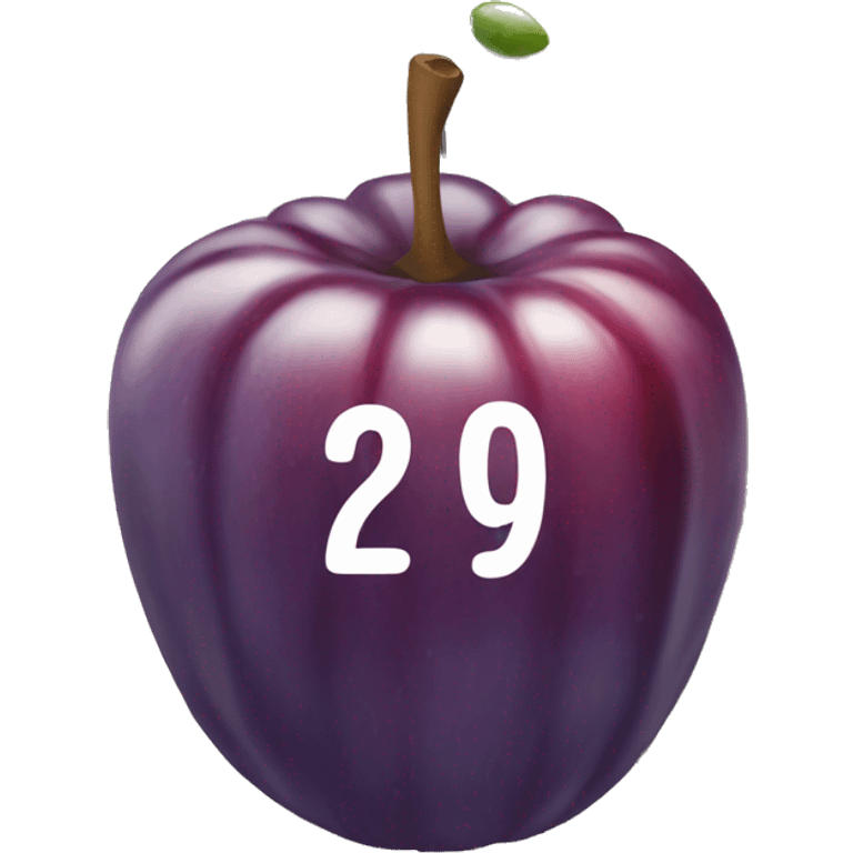 date fruit on top of date calendar emoji