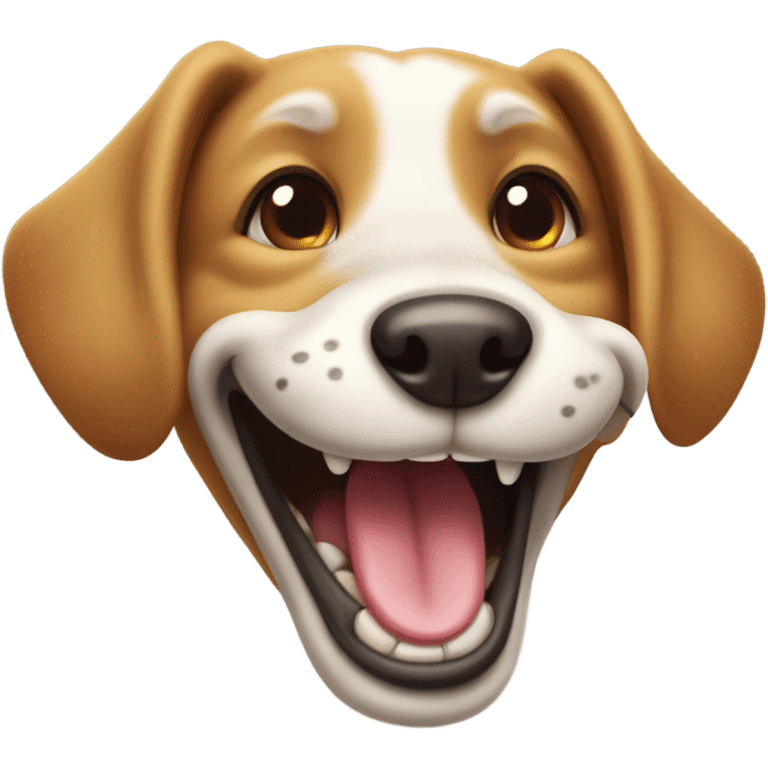 Dog smiling emoji