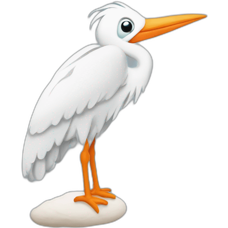 Logo stork emoji