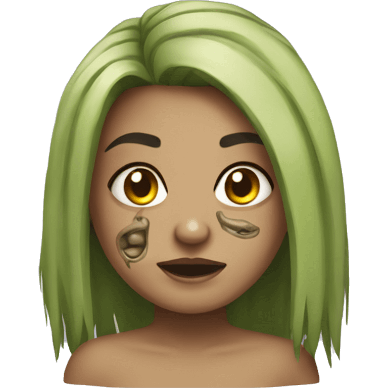 garota zumbi loira de cabelo curto emoji