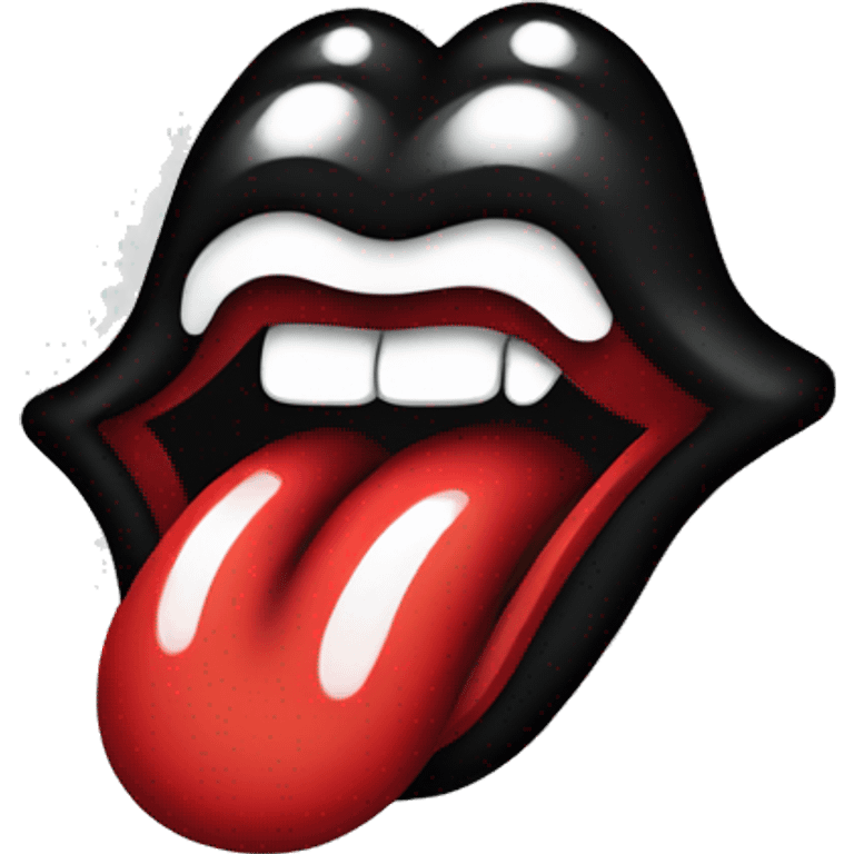 Rolling Stones tongue logo emoji