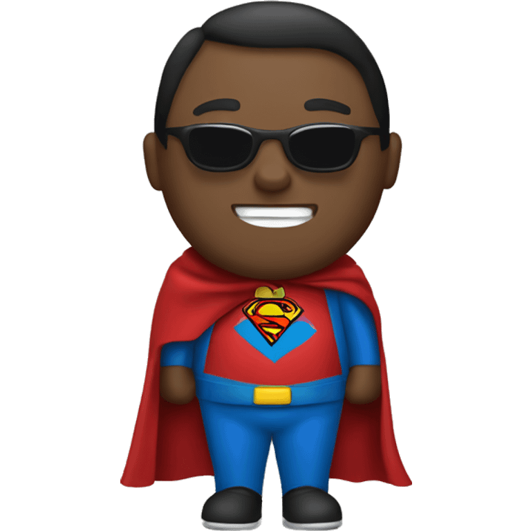 IT Hero with cape and superman logo emoji