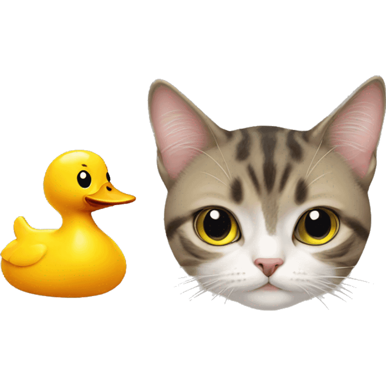 cat with a duck  emoji