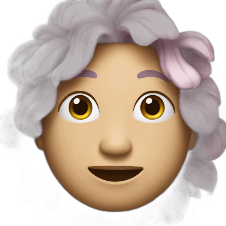 Fleur qui rigole emoji