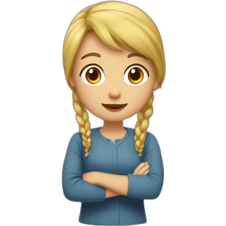 Fille gêner emoji