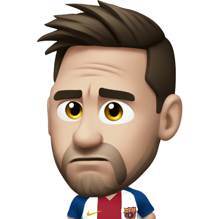 upset messi emoji