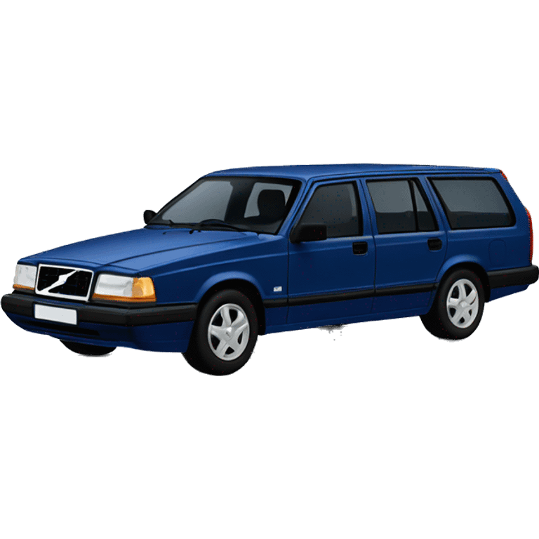 Dark blue Volvo 945  emoji