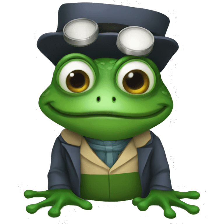 Doctor who is a frog emoji