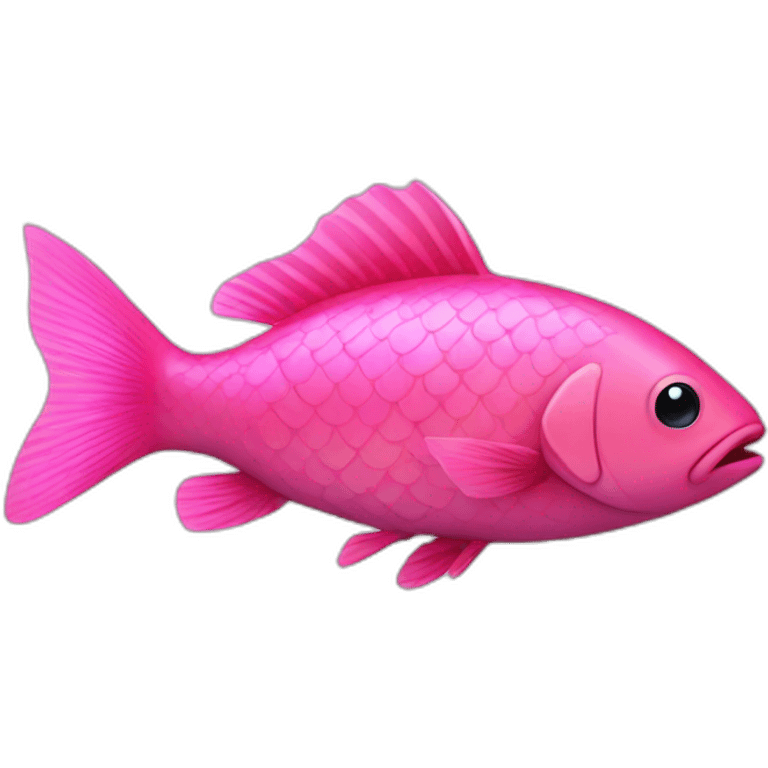 Pink fish emoji