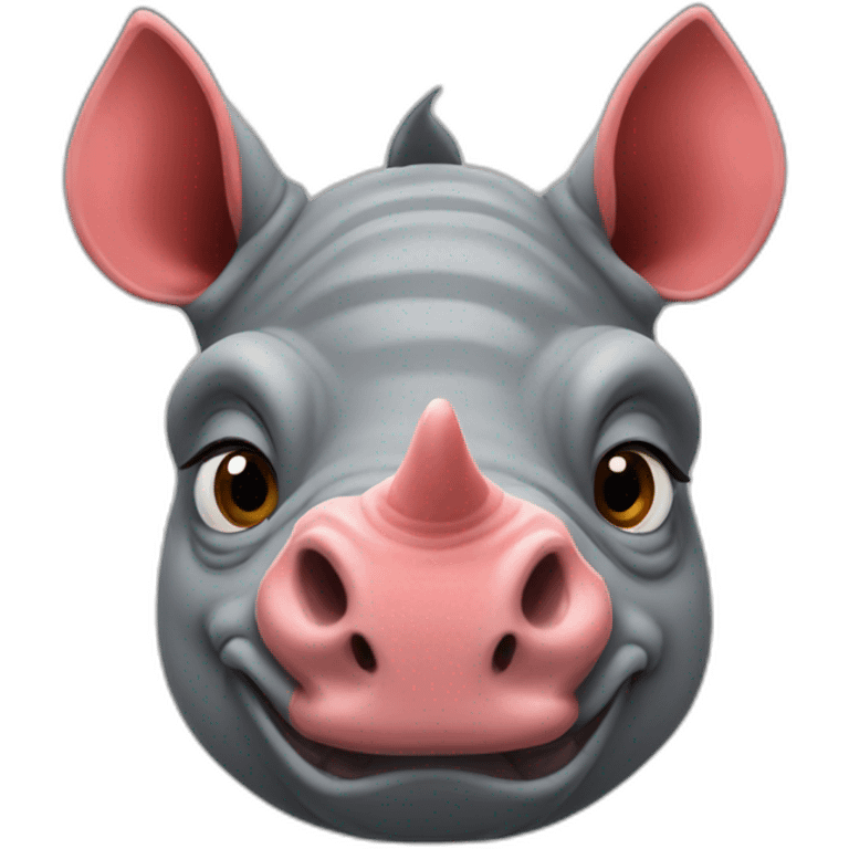 Red Rhinoceros Hybrid emoji