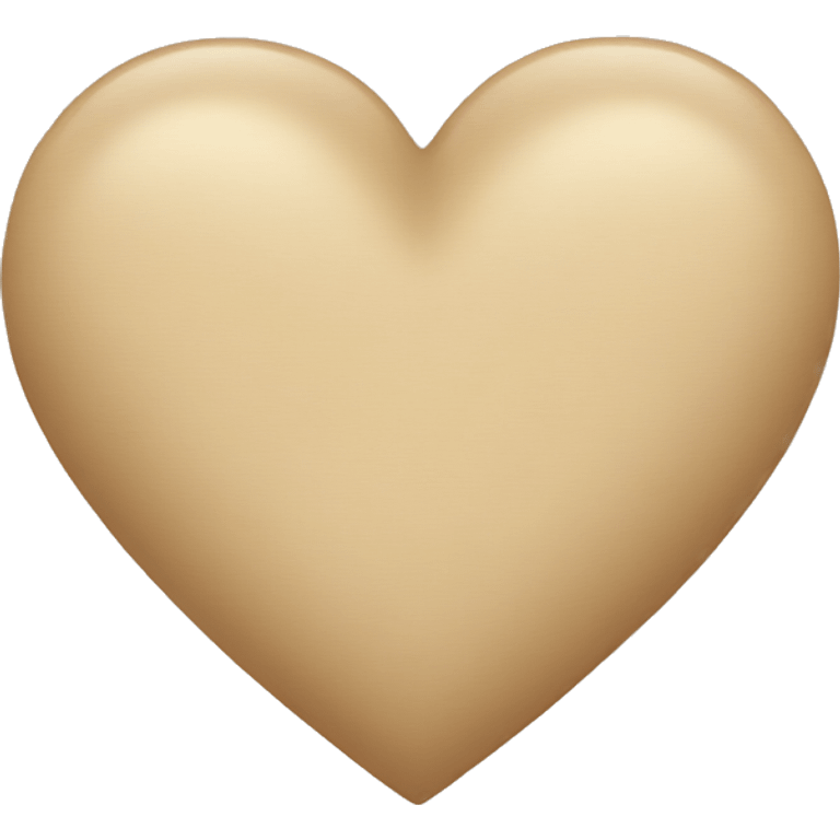 Beige heart  emoji