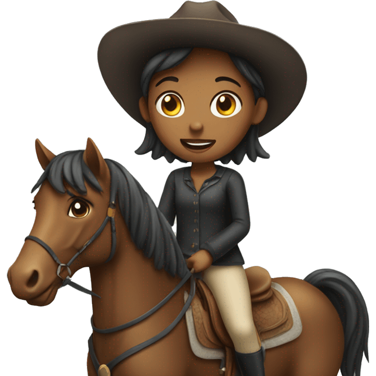 Girl on a horse emoji