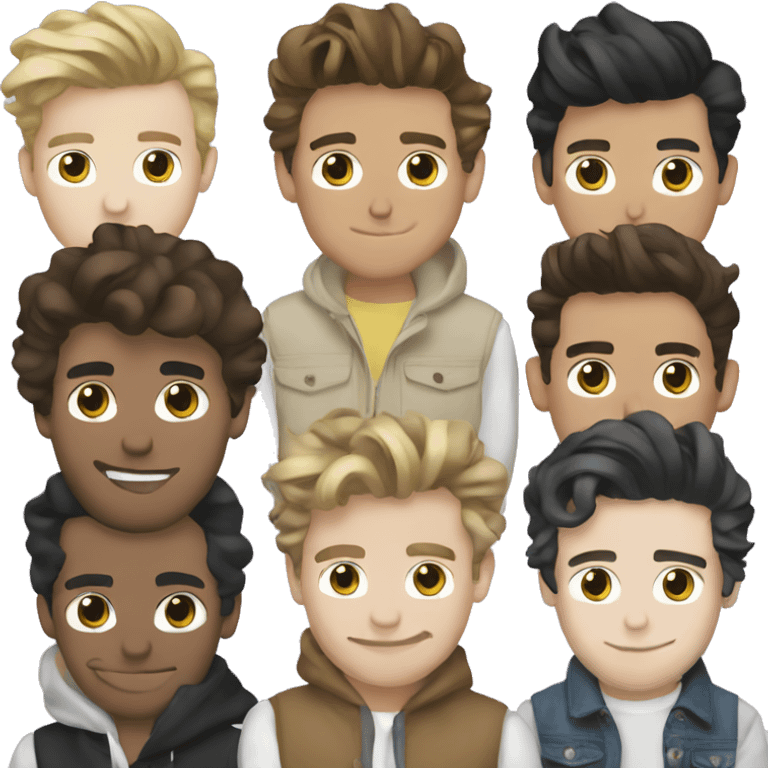 One direction the boyband  emoji