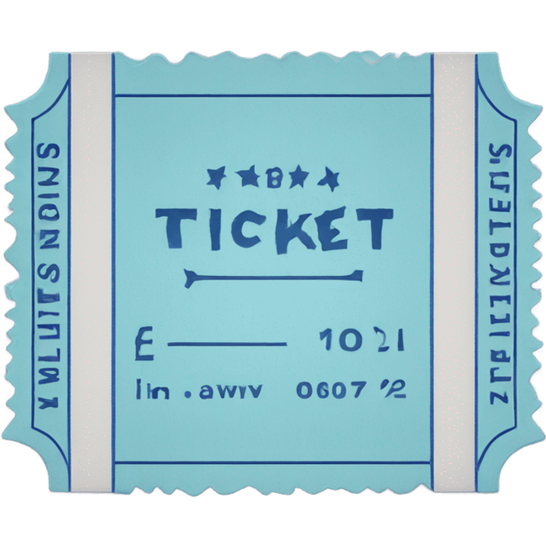 blue ticket emoji