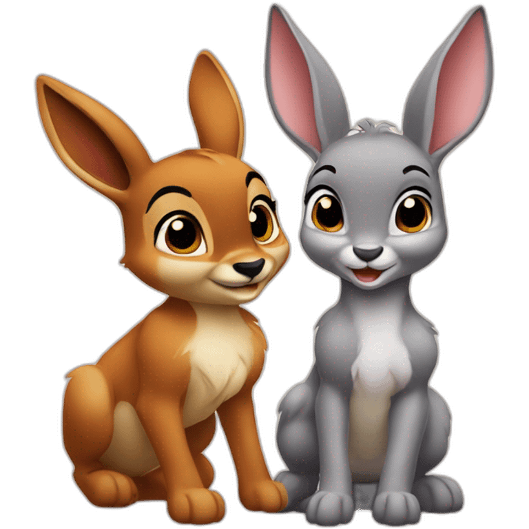 Bambi and thumper emoji