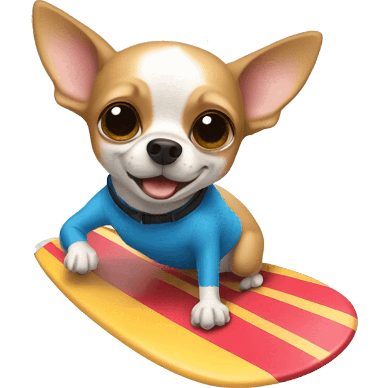 Chihuahua surfing  emoji