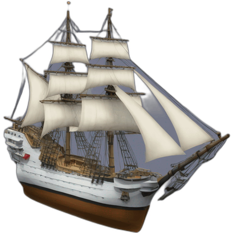 Olé frigate emoji