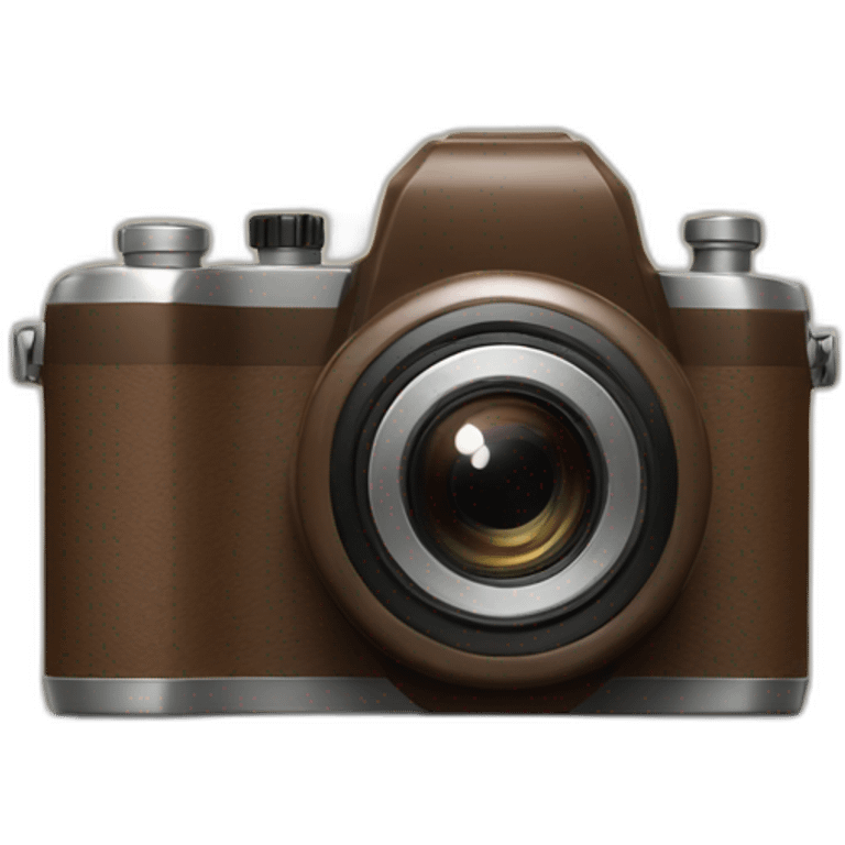 elegant argentic camera brown emoji