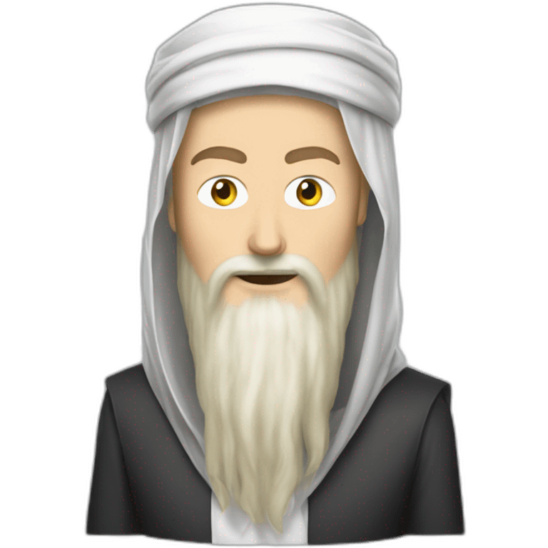 Elon musk dressed as Osama Bin Laden emoji