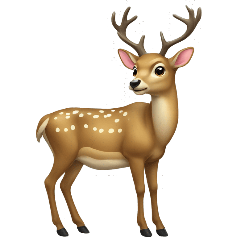 Deer in army  emoji