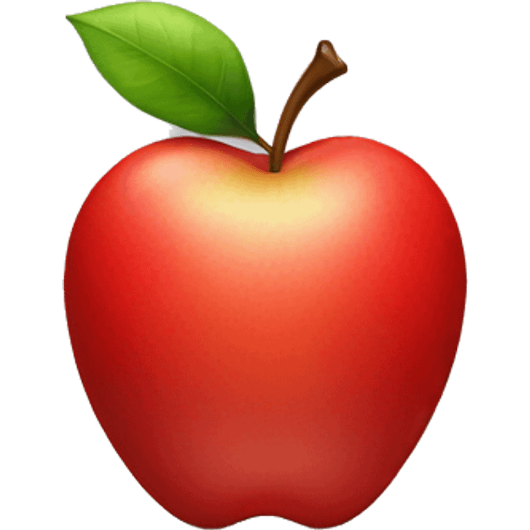 a red bow with an apple in the middle emoji