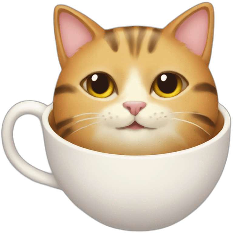 cat tea emoji