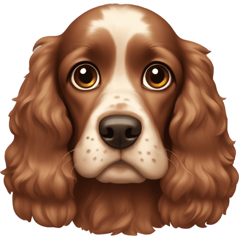 Brown cocker spaniel emoji