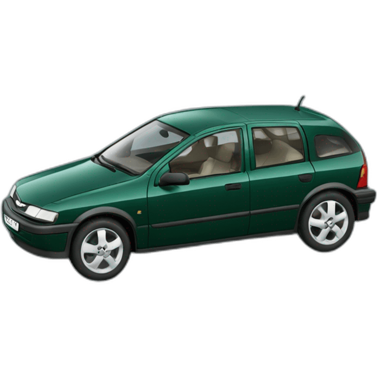 Dark green Opel Astra 1997 5 doors emoji